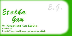 etelka gam business card